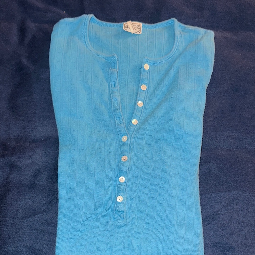 Lucky Brand Vibrant Blue Knit Top